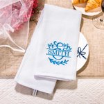 Toalla bordada personalizada con inicial y año