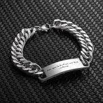 Engraved Hip-Hop Chain Bracelet