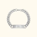 Engraved Hip-Hop Chain Bracelet