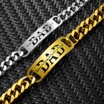 Engraved Hip-Hop Chain Bracelet