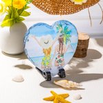 Personalized Besties Beach Holiday Style Heart Slate Plaque Desk Decoration