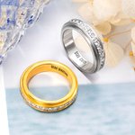 Bague Fidget Meditation Spinner personnalisée