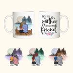 Personalized First My Mother Forever My Friend 11oz Ceramic Mug Mom and Daughter Theme Coffee Cup Birthday Gift for Mommy