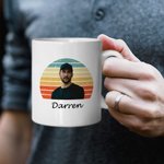 Mug personnalisé avec photo de coucher de soleil pour cadeau de père