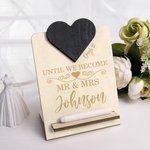 Personalized Wooden Wedding Countdown Stand Desk Decorations