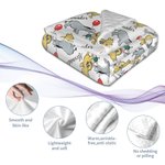 Personalized Classic Winnie the Pooh Soft Blanket with Name Gift for Baby