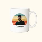 Mug personnalisé avec photo de coucher de soleil pour cadeau de père