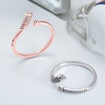 Personalized Engraved Ice Hockey Ring with Number Birthday Team Gift for Women Hockey Player