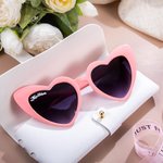 Personalised 5 Pairs Bride and Bridesmaid Heart Shaped Sunglasses for Beach wedding Party