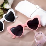 Personalised 5 Pairs Bride and Bridesmaid Heart Shaped Sunglasses for Beach wedding Party