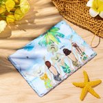 Pesonalized Besties' Back Beach Holiday Style Rectangle Slate Plaque