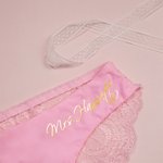 Personalized Women's Translucent Lace Panty with Name