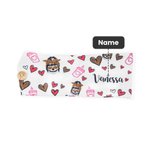 Personalisiertes Krankenschwester-Stirnband mit Knöpfen