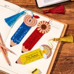 Personalized Aluminum Pencil Shape Bookmark for Teacher