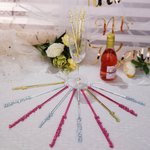 Personalized Wedding Party Centerpiece Acrylic Name Drink Stir Sticks 5 Pcs