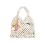 Personalized Women Crochet Beach Tote Bag