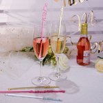 Personalized Wedding Party Centerpiece Acrylic Name Drink Stir Sticks 5 Pcs