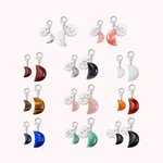 Personalized Pet Collar Moon Crystal Charm