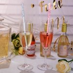 Personalized Wedding Party Centerpiece Acrylic Name Drink Stir Sticks 5 Pcs