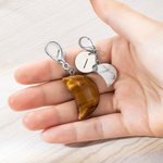 Personalized Pet Collar Moon Crystal Charm