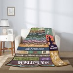 Couverture Polaire Personnalisée avec Nom pour la Fête des Pères Cadeau d'Anniversaire pour Lui Papa