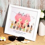 Personalized Best Friend Beach Holiday Style Frame for Bestie Sister Gift