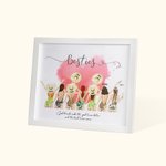 Personalized Best Friend Beach Holiday Style Frame for Bestie Sister Gift