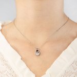 Personalisierte Foto Projektion 100 Sprachen Ich liebe dich Projektion Schutzengel Flügel Halskette