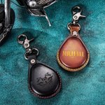 Porte-clés en Cuir Personnalisé avec Logo Texte pour Moto Cadeau d'Anniversaire Noël Saint-Valentin pour Passionnés de Moto