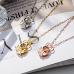 Personalisierte Foto Projektion 100 Sprachen Ich liebe dich Projektion Schutzengel Flügel Halskette