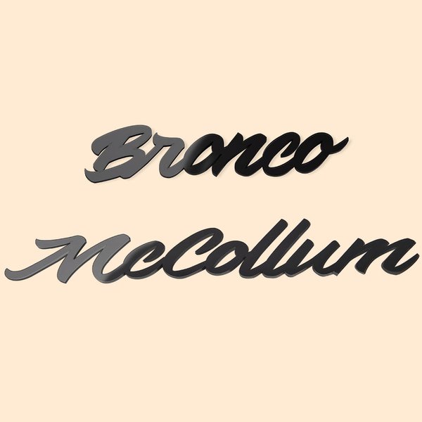 Henkilökohtainen 2kpl auton tunnus akryyli nimikyltti