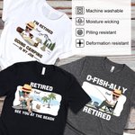 Personalized Photo Funny Retirement T-shirt Gift for Retirees
