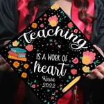 Henkilökohtainen opetus on sydämen työ Grad Cap Topper koristelu