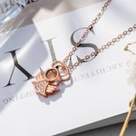 Personalisierte Foto Projektion 100 Sprachen Ich liebe dich Projektion Schutzengel Flügel Halskette