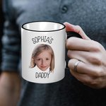 Personalised Baby Face Mug with Photo and Name for Daddy