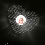 Personalisierte Foto Projektion 100 Sprachen Ich liebe dich Projektion kleiner Engel Flügel Halskette