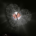 Personalisierte 100 Sprachen Ich liebe dich Projektion Mond und Astronaut Halskette Foto Projektion