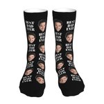 Personalized I Love Dad Funny Child's Face Socks Best Father's Day Birthday Gift for Dad