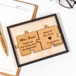 Personalised Puzzle Signs Thank You Frame for Great Teacher Appreciation Gift