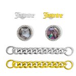 Breloques en métal bling bling personnalisées pour chaussures en croc