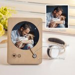 Personalized Photo Album Music Record Player for father, Gifts for music lovers, Birthday/Father's Gift for Dad/Grandpa