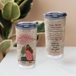 Personalized Mom and Daughter 20oz Food Grade Stainless Steel Tumbler with Name Mother's Day Birthday Gift for Mom Grandma