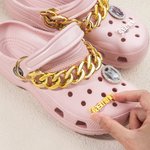Breloques en métal bling bling personnalisées pour chaussures en croc