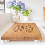 Personalisierte Geburt Blume Schneidebrett für Mutter Oma