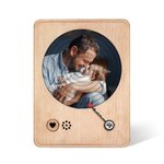 Personalized Photo Album Music Record Player for father, Gifts for music lovers, Birthday/Father's Gift for Dad/Grandpa