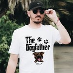 Personalized 1-6 Dogs The Dog Father Cotton T-shirt with Name