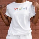 Personalized LGBT Pride Wildflowers Rainbow Unisex T-Shirt