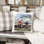 Taie d'Oreiller Personnalisée avec Texte et Image Cadeau Anniversaire Fête des Pères pour Papa Enfant