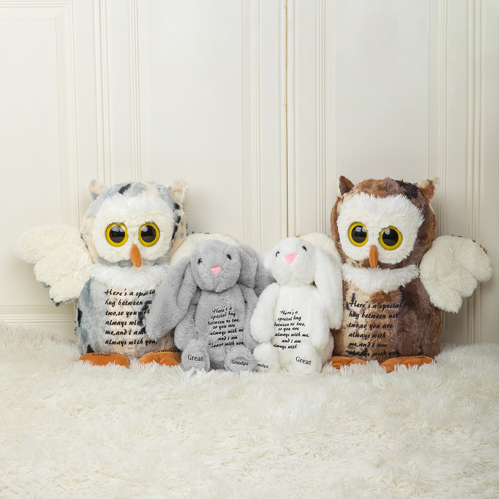 Personalized Memorial Plush Stuffed Animal Toy for Children's Sympathy Gift CALLIE
