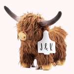 Highland Cow Plush Toy with Custom Ear Tag